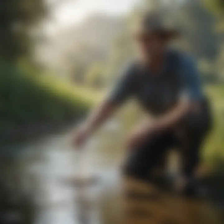 Farmers implementing sustainable water practices