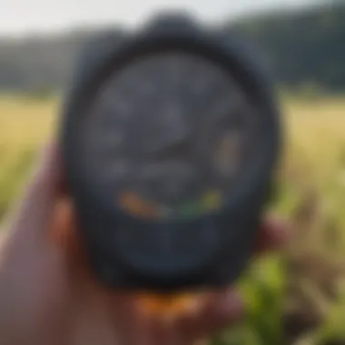 Analyzing Temperature Data for Effective Farming Agricultural professional analyzing temperature data.