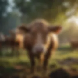 Livestock grazing in a sustainable environment
