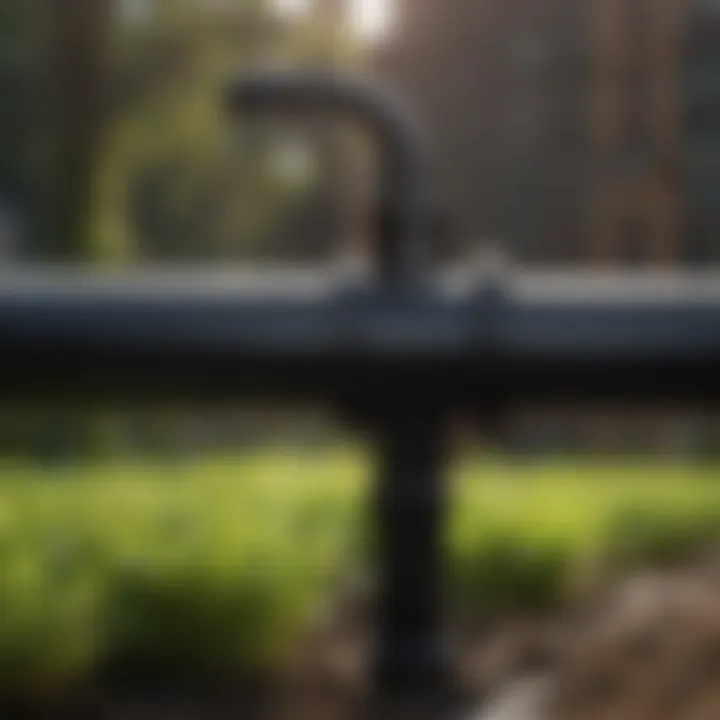 Diagram illustrating the applications of 1 inch black water pipes in various sectors