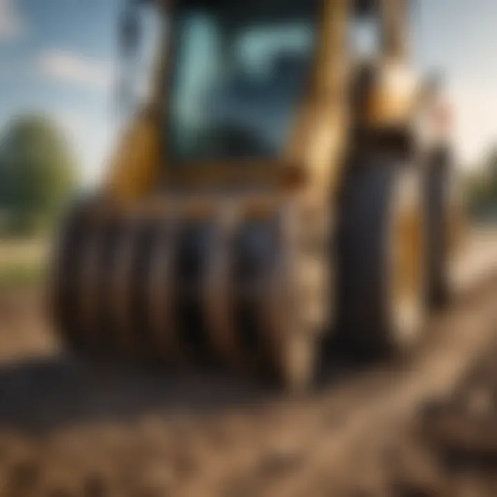 An agricultural setting where backhoe bucket teeth are effectively utilized.