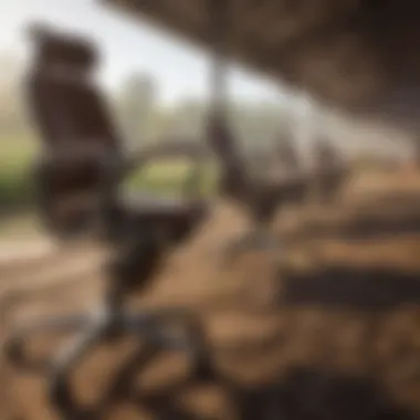 Ergonomic Chairs in Agriculture Ergonomically optimized chairs in a modern agricultural setting