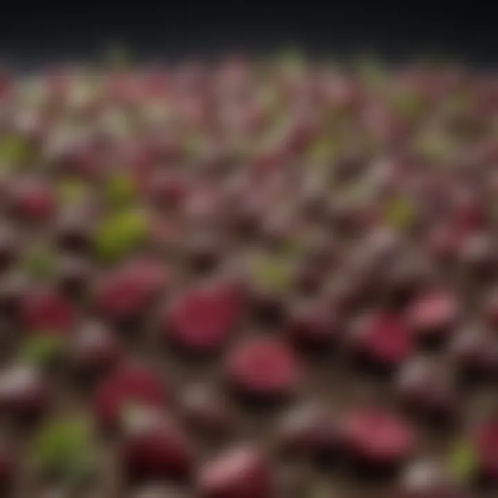 Close-up of beet seeds ready for planting