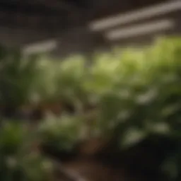 High-quality LED light illuminating a plant clone