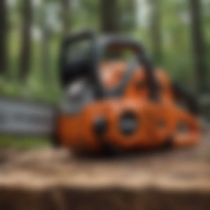 Illustration of troubleshooting common chainsaw issues