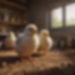 A cozy brooder setup for chicks
