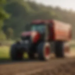 Detailed view of a Case cab tractor showcasing its advanced design features