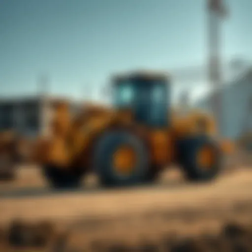 Case G Series Wheel Loader Operating Efficiently Case G Series Wheel Loader in action on a construction site