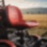 Ergonomic design of Case IH tractor seat