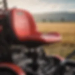 Ergonomic design of Case IH tractor seat