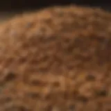 Diverse types of cattle feed