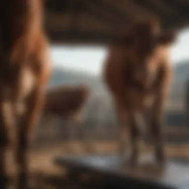 Cattle Scale Maintenance Inspection Maintenance check being performed on a cattle scale