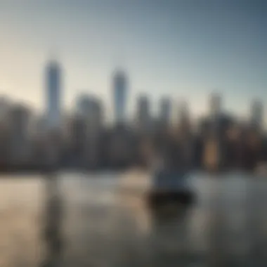 NYC Skyline from Circle Line Ferry An iconic skyline of New York City viewed from the Circle Line Ferry.
