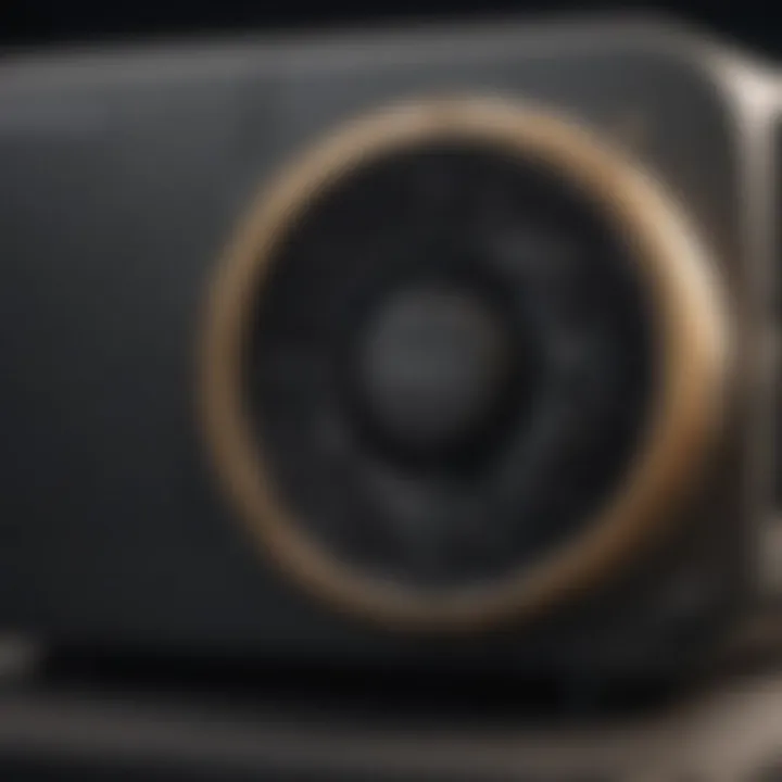 Close-up of a zero turn air conditioning unit showcasing its design