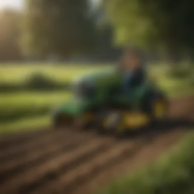 Comparison of traditional tilling methods and John Deere mower tilling