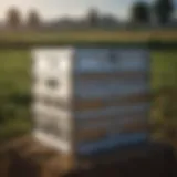 Robust aluminum triangle tool box in a field