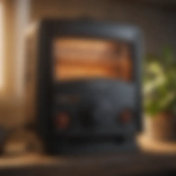 Light gas heater efficiency metrics displayed