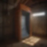 Squeeze chute in a barn setting