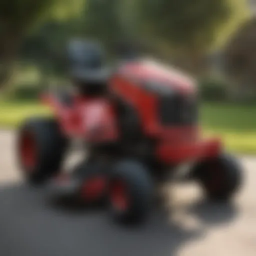 Overview of the Troy Bilt XP Riding Mower showcasing its sleek design and robust build.