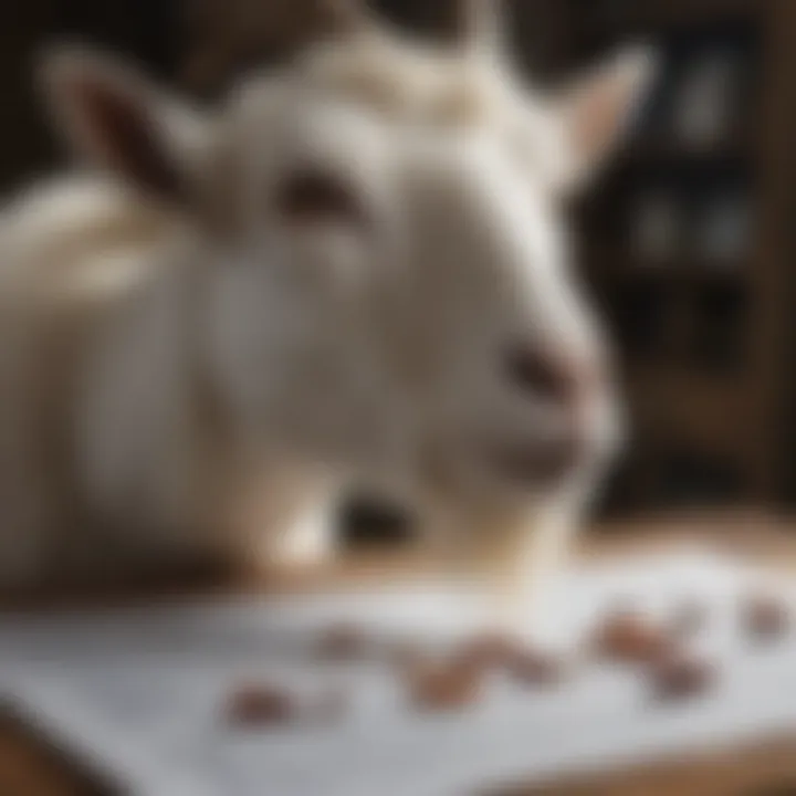 Visual representation of administration methods for goat dewormers