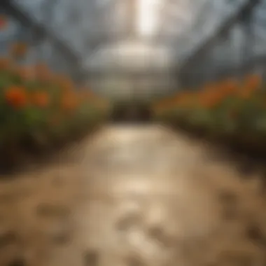 Suntuf Sheets in Action: Enhancing Greenhouse Environments Suntuf sheets installed in a greenhouse environment, demonstrating their application in agriculture.