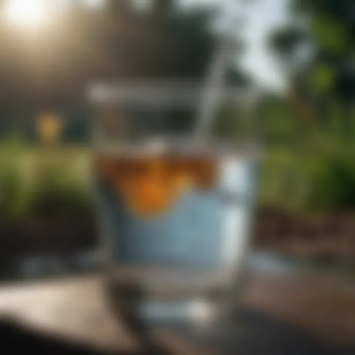 Visual representation of water contaminants