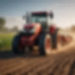 Tractor in a field