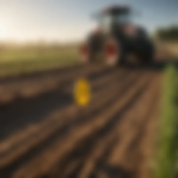 Signs indicating safety protocols on a farm.