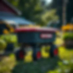 Craftsman lawn mower wagon showcasing its robust design