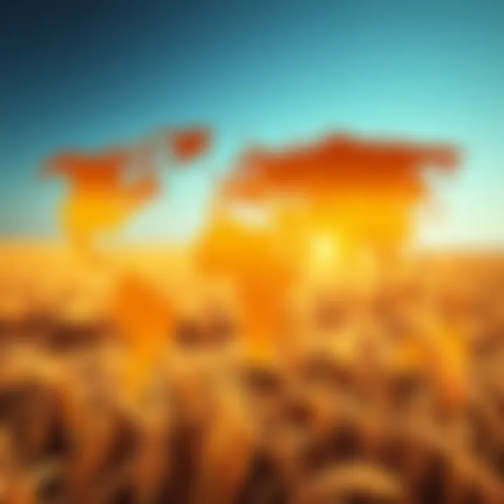 Major Grain-Exporting Countries A global map highlighting major grain-exporting countries.