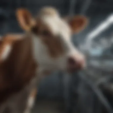 Harnessing Data for Better Practices Data analytics display from milking machines