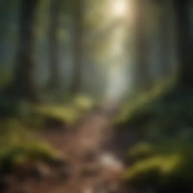 Rich Biodiversity in a Dense Forest A dense forest showcasing rich biodiversity.