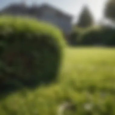 Lush green lawn showcasing healthy DIY sod