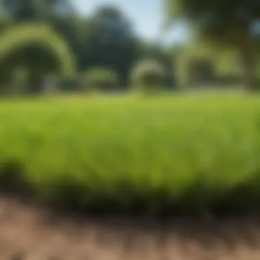 Vibrant Zoysia Grass Lawn Healthy zoysia grass in a well-maintained lawn