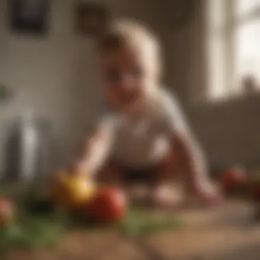 Reaching for Objects to Promote Motor Skills Baby reaching for objects promoting motor skills