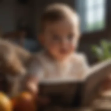 Reading Aloud to Enhance Auditory Skills Parent reading to infant enhancing auditory skills