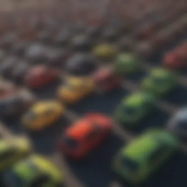 Diverse Vehicle Fleet A fleet of diverse vehicles available for rental