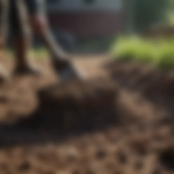 A well-prepared yard ready for grass installation.
