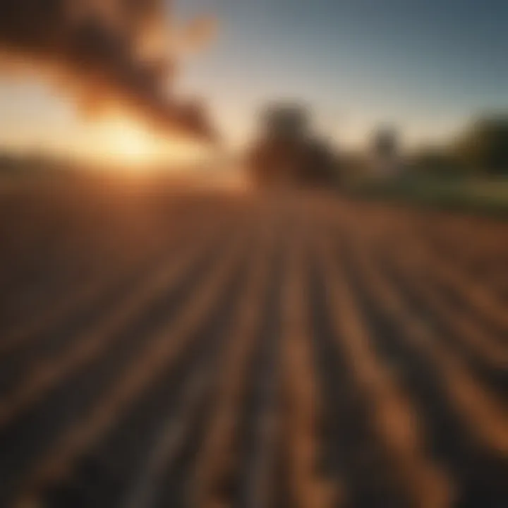 Graph illustrating the agricultural sector's greenhouse gas emissions