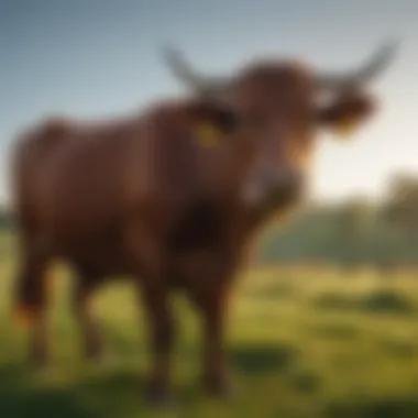 Healthy Cattle in Pasture Healthy cattle grazing in a pasture