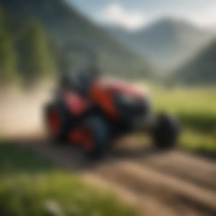 Comparison of ZTR mower performance on different terrains