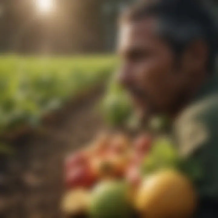 A close-up of diverse crops representing agricultural diversity