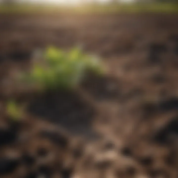 Close-up of fertile soil ideal for agriculture in Alaska