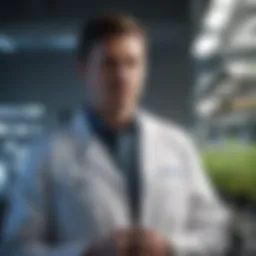 Vibrant laboratory environment showcasing biotechnological research.