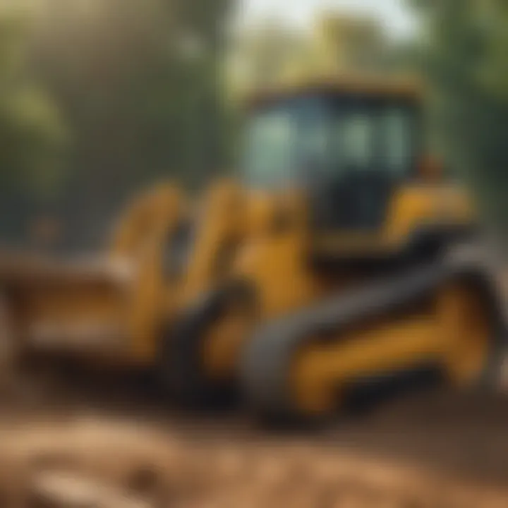 Demonstrating safety protocols for operating a bulldozer in agricultural settings.