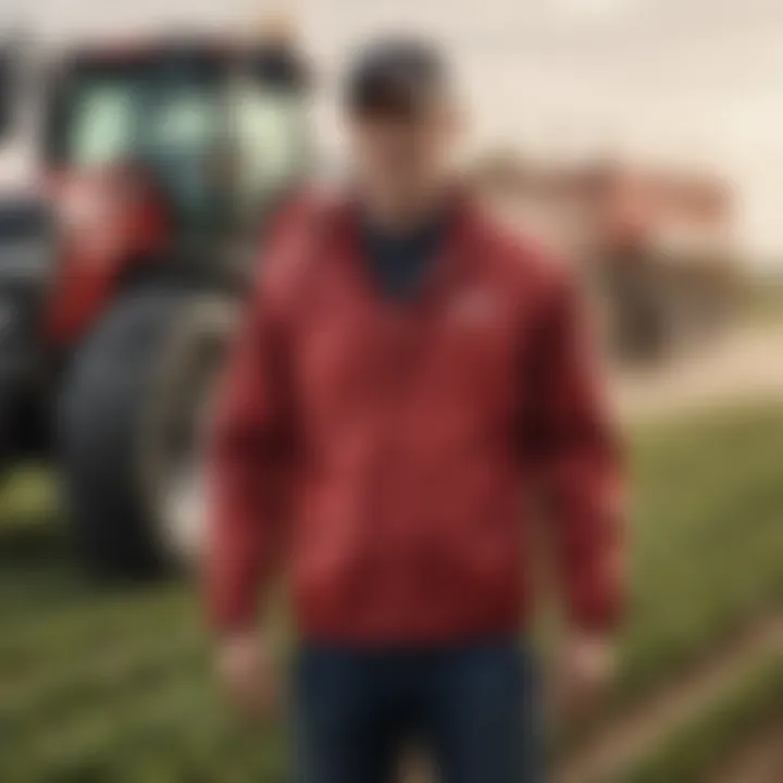 Innovative designs in Case IH clothing for modern farmers