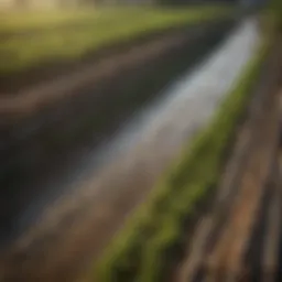 An overview of a commercial ebb and flow system showcasing its components and water pathways.