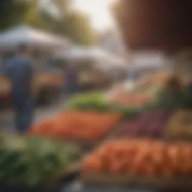 Local Farmers Market A local farmers market showcasing fresh produce
