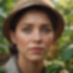 Sustainable farming practices showcasing diverse crops