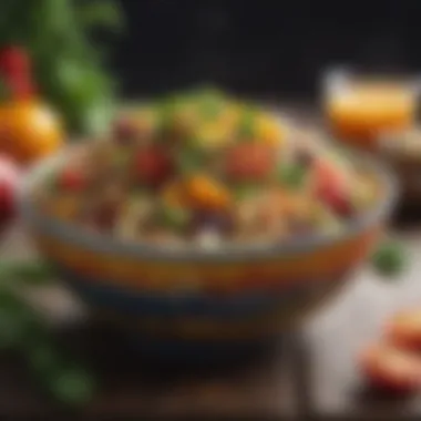 Nutrient-Rich Quinoa Salad Creations A colorful bowl of quinoa salad with toppings